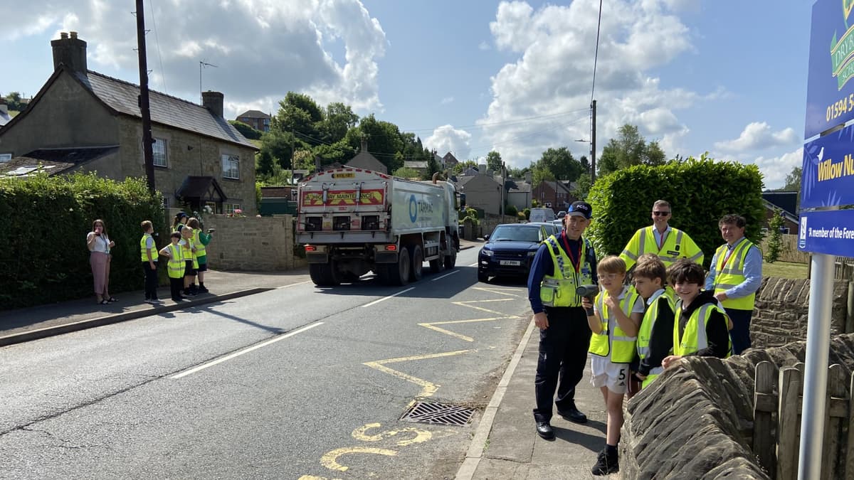 Two Rivers and Gloucestershire Police join Drybrook School pupils for