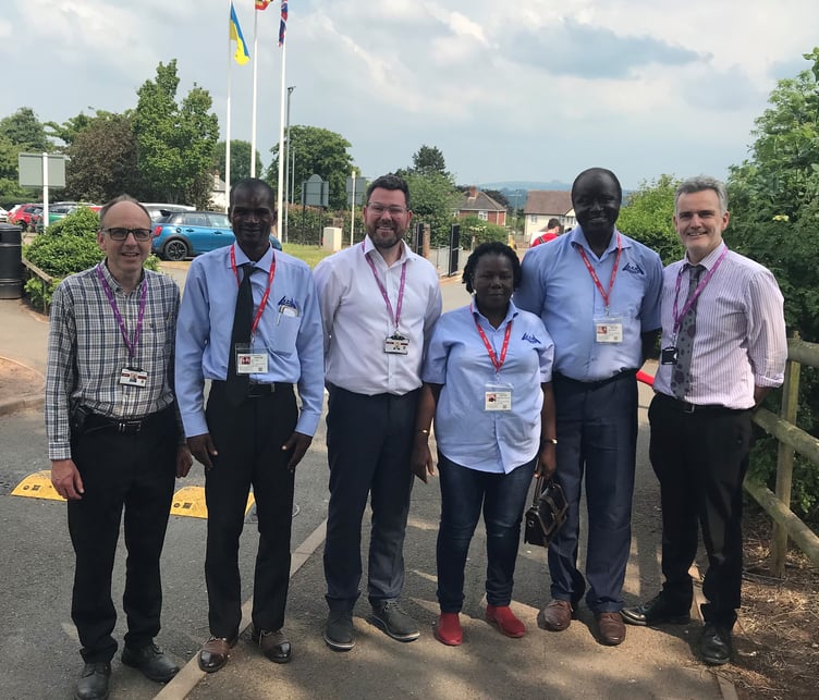 Namutumba guests welcomed by JKHS head Julian Morgan