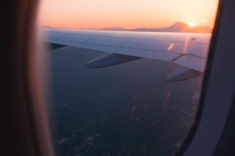 Airplane stock image