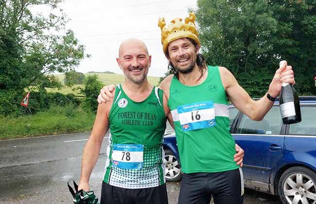 Julian Boon (right) was crowned King of the Cotswolds. He is pictured with Robert Freeman.