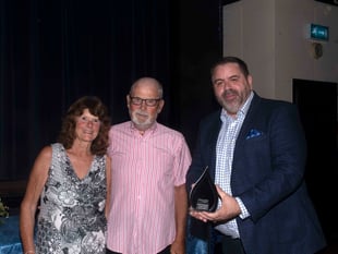 Sheila and Bob make a splash with Group Hero award