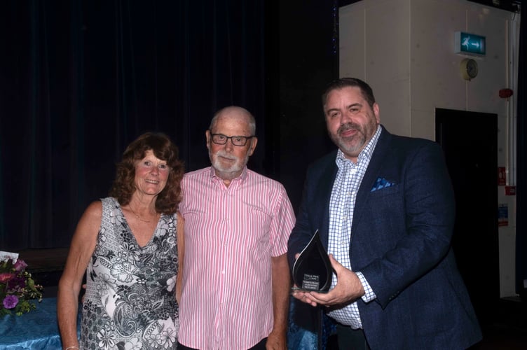 The Group Hero award went to Sheila and Bob Berryman of Bathurst Pool in Lydney. The award was presented by sales director Paul Higman.