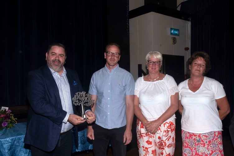 A special environment award went to the Reuse Shop volunteers at Monmouthshire County Council. The award was presented by sales director Paul Higman.
