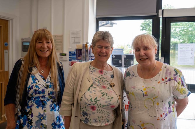 Cllr Angela Sandles, Jane Hutt CBE, MS Minister for Social Justice, and Monmouthshire Council Leader Cllr Mary Ann Brocklesby