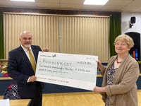 Former mayor gives thousands to beloved local charity