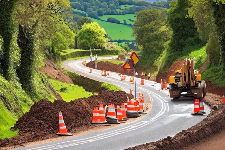 AI generated roadworks