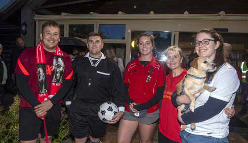 Walkers take on football-themed Moonlight Walk for Great Oaks Hospice