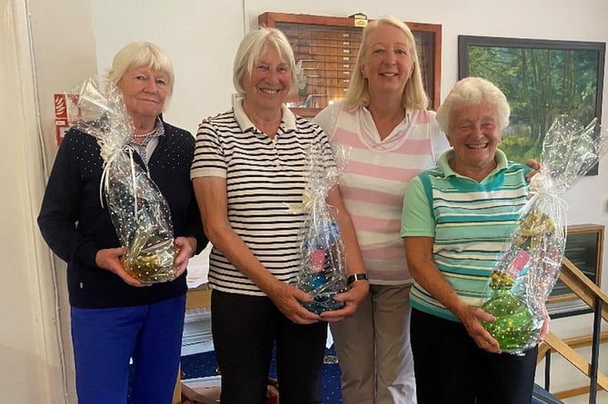 The winning team on Lady Captain’s Day.