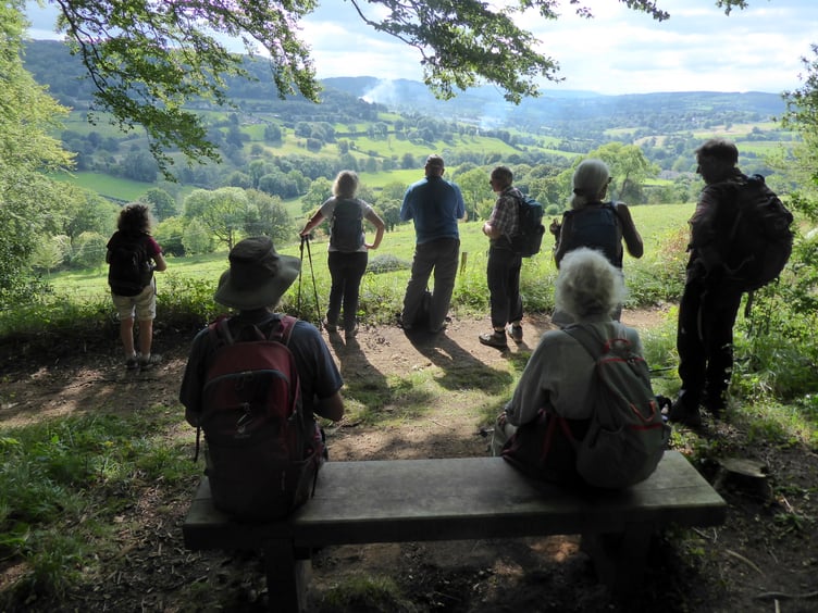 Ross walkers enjoying the view