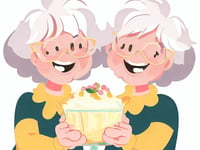 Sharing bills and trifle transformed the lives of two older ladies