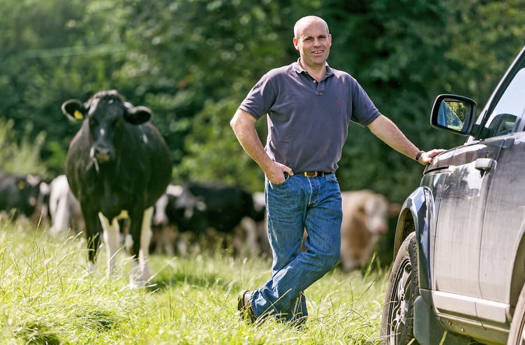 Farmers Weekly Annual Awards 2016:
Robert Davies - (prospective) Mixed Farmer of the Year for the 2016 FW Annual Awards. Farming Hopes Ash Farms near Hope Mansell in Herefordshire. Robert runs a number of enterprises across low land and hilly ground - featuring poultry, beef, dairy (milked by robots), a commercial flock of sheep, farm diversification in the form of a converted barn into a business office lets and a solar panel renewable energy enterprise and arable crops. Robert is pictured on the farm during a busy summer. Pic by: RICHARD STANTON. Tel: (01432) 358215 / Mob: (07774) 286733. Email: Rich5@compuserve.com All rights 26/08/16, (please see terms of repro use). www.stantonphotographic.com
