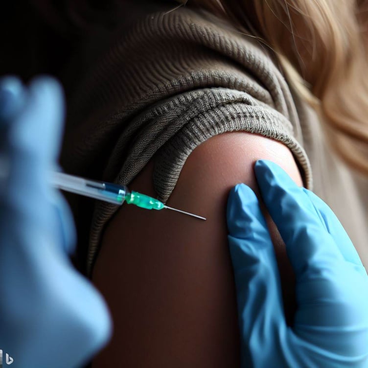 Flu shot stock image