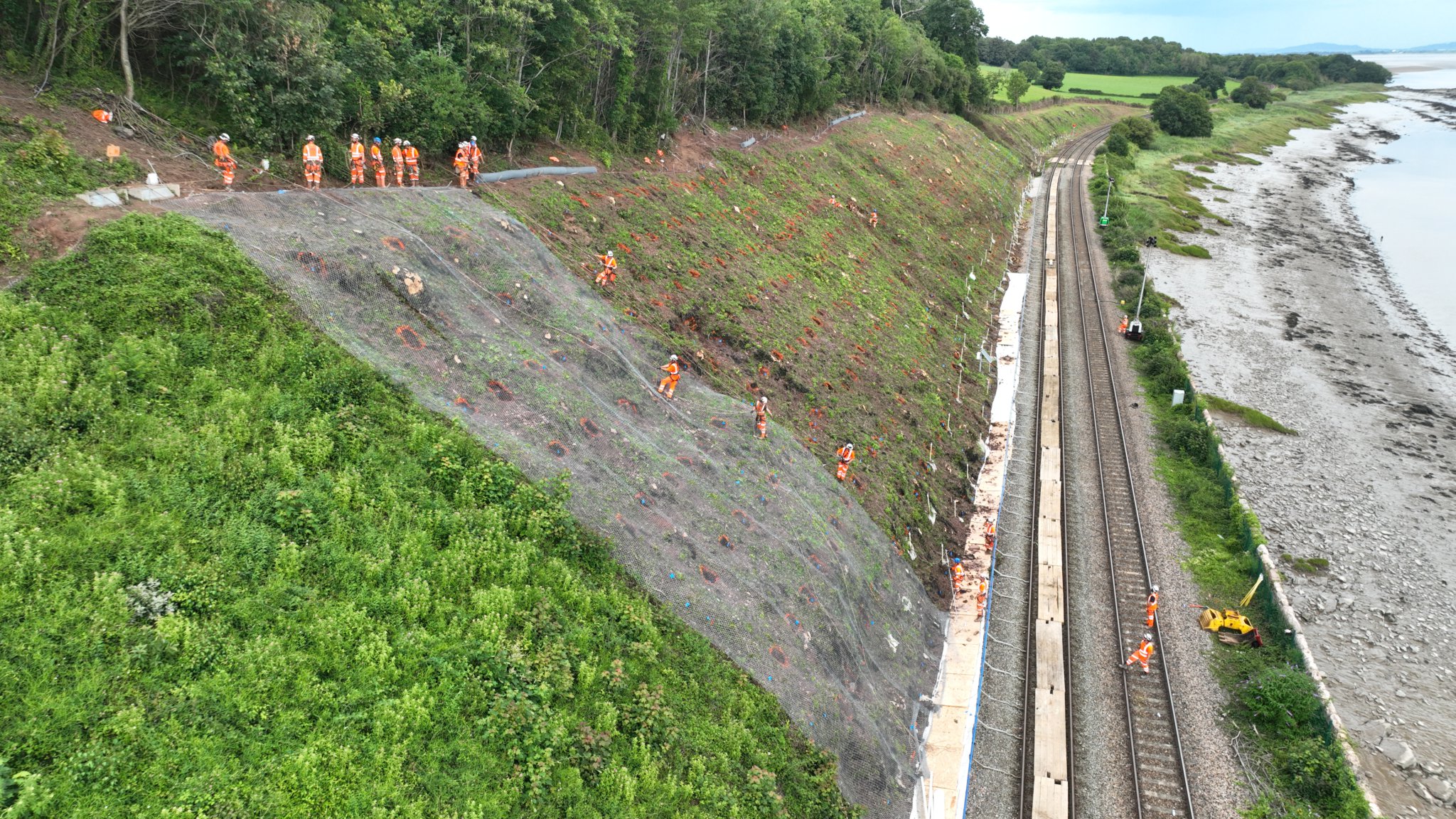Railway through Forest and Wye Valley reopens after landslip works