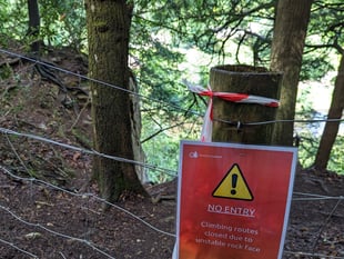 Symonds Yat cliffs are closed to climbers after rockfall