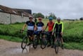 Quartet hit the gravel track for charity