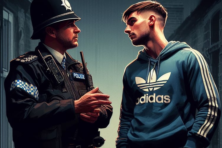 man and officer