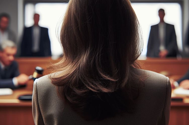 woman in dock