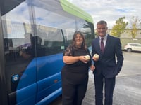 Forest MP Harper rides The Robin to Lydney with service set to expand
