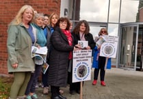 Raided animal sanctuary supporters picket Monmouthshire County Hall 