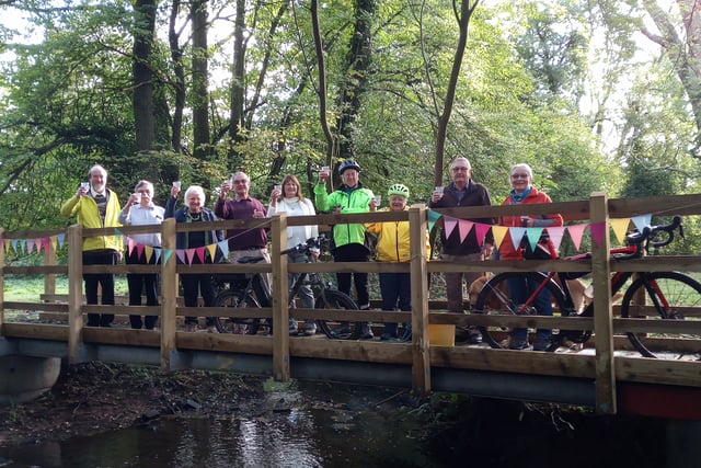 Villagers pop Champagne corks as bridge over ‘dangerous’ ford unveiled