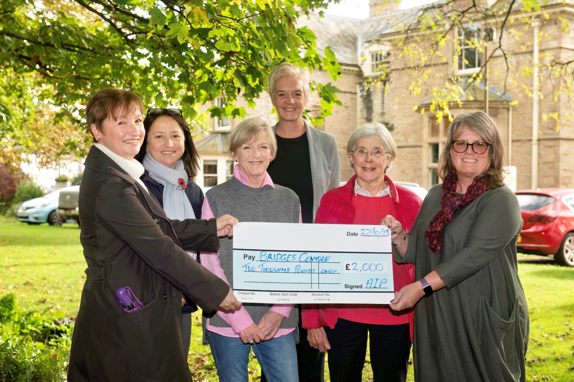 Art in Penallt organisers show their support for local charities