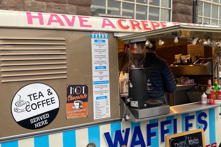 Crepes at market