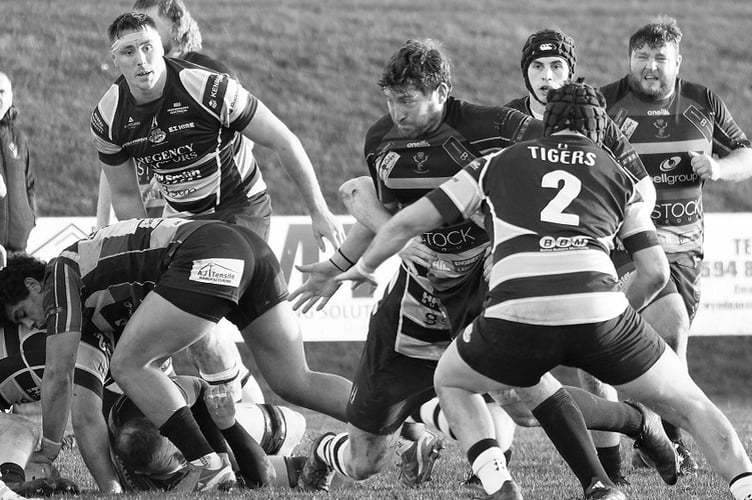 Cinderford in action against Sedgley at Dockham Road