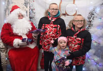Lantern parade as town lights go on for Christmas