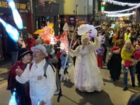 Shine a light for Christmas! Monmouth Lantern Parade really dazzles.