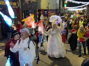 Shine a light for Christmas! Monmouth Lantern Parade really dazzles.