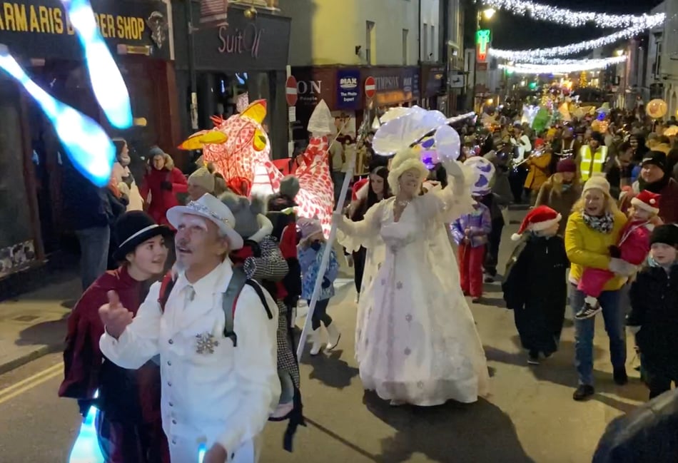 Shine a light for Christmas! Monmouth Lantern Parade really dazzles.