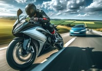 Awre motorcyclist who 'crossed line' on A48 is fined