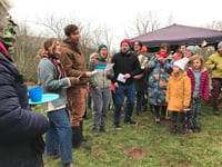 Green Man is the star of the show at Monmouthshire wassail