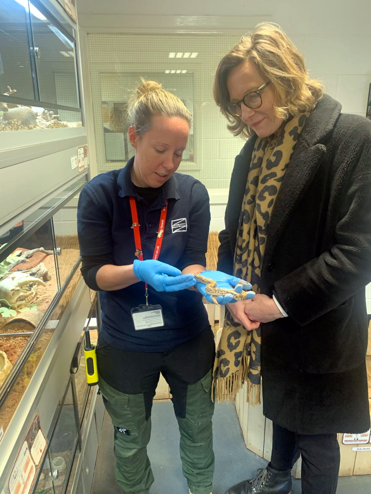 Usk campus tour for Labour  candidate