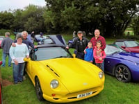 Sports car fanatics drive for farmers’ charity  at Skenfrith