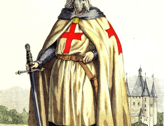 Jacques de Molay was the last head of the Knights Templars and visited Garway in 1296