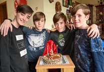 Britain's first leap year quads celebrate 'third' birthday
