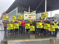 Farmers take to Senedd to protest