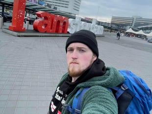 Dan completes Amsterdam walk