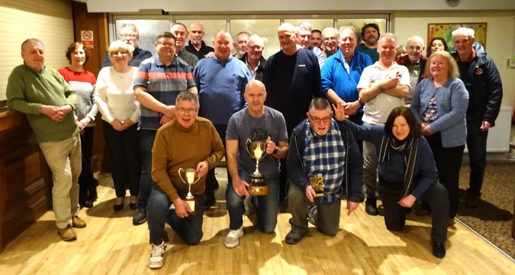 Members of the Lydney and District League at their presentation evening