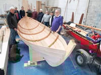 Rowing boat project on a roll