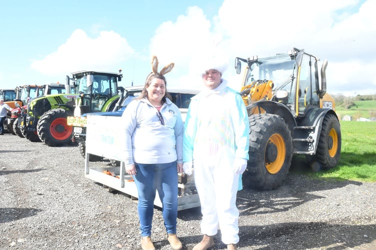 Woolaston YFC secretary Hannah James and chairman James Bayliss.