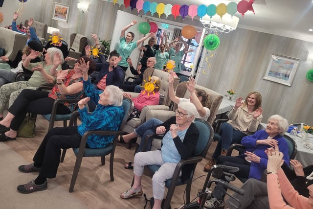 Lydney care home residents celebrate first anniversary in style 