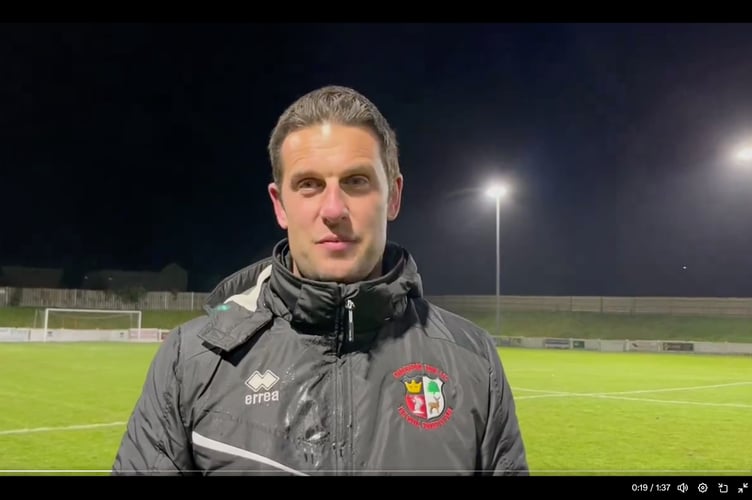 Cinderford Town manager Matt Driscoll is delighted his side has made the play-offs. Picture: Cinderford Town FC