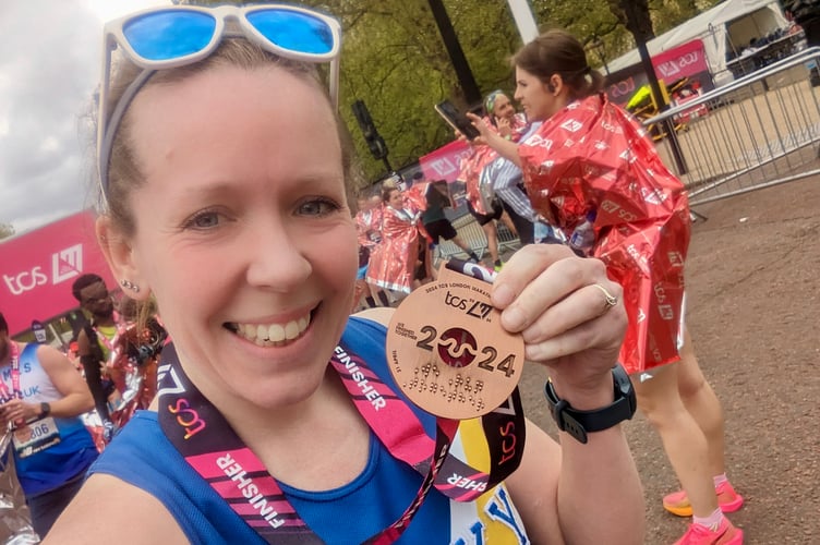 Vicky Roberts set a PB in the London Marathon