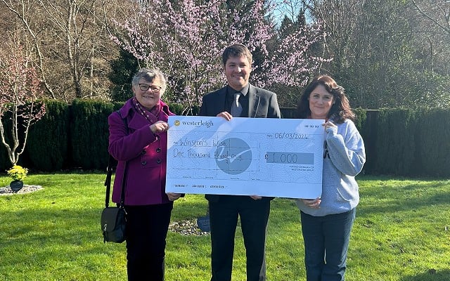 Forest of Dean Crematorium donates £1,000 to Winston's Wish