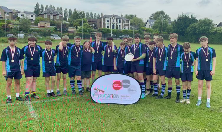 Monmouth Comprehensive's U13s won the Newport Schools Plate