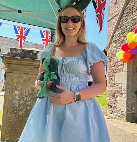 Phillipa Ingram with Teddy