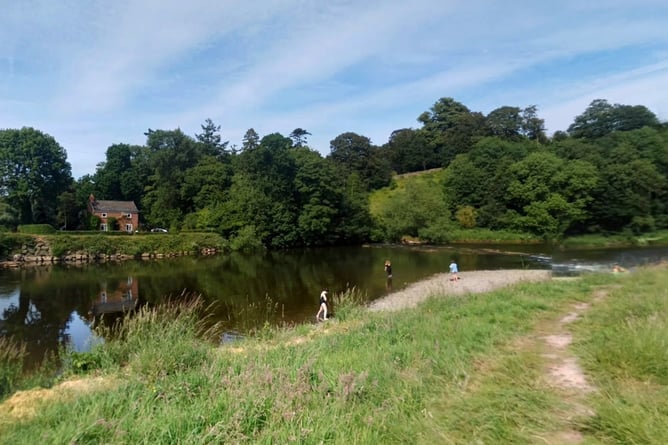 The Warren at Hay-on-Wye is a popular bathing spot