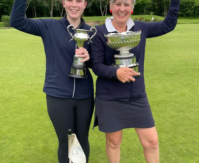 Sophie and Nadia do the county double